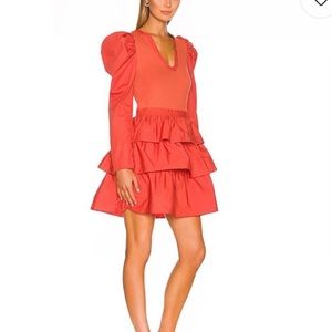 Ulla Johnson Amiri red dress size P petite